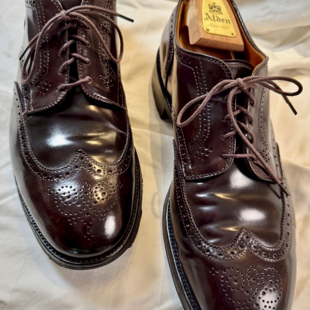 RARE-Alden Wing Tip Bal Oxford - Color 8 - Commando Soles - Size 13